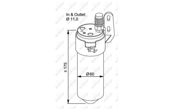 Filtre déshydratant, climatisation EASY FIT 33200 NRF, Image 5