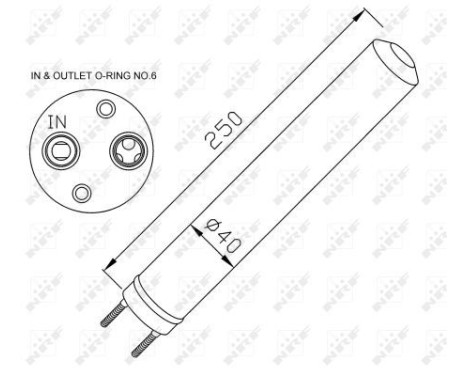 Filtre déshydratant, climatisation EASY FIT 33286 NRF, Image 5