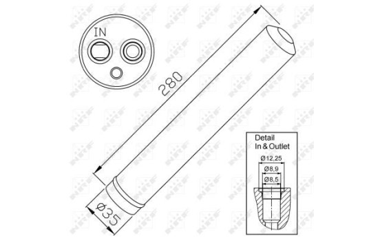 Filtre déshydratant, climatisation EASY FIT 33302 NRF, Image 5