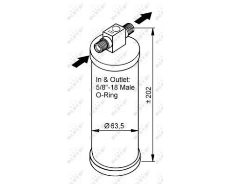 Filtre déshydratant, climatisation EASY FIT 33316 NRF, Image 5