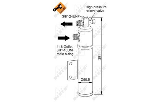 Filtre déshydratant, climatisation EASY FIT 33366 NRF, Image 4