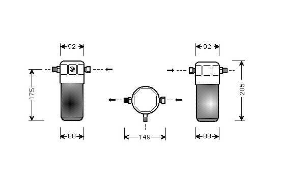 Filtre déshydratant, climatisation