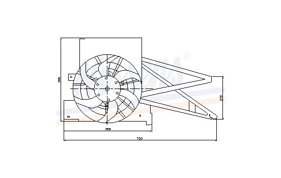 Ventilateur, refroidissement du moteur