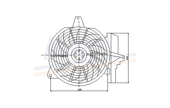Ventilateur, refroidissement du moteur