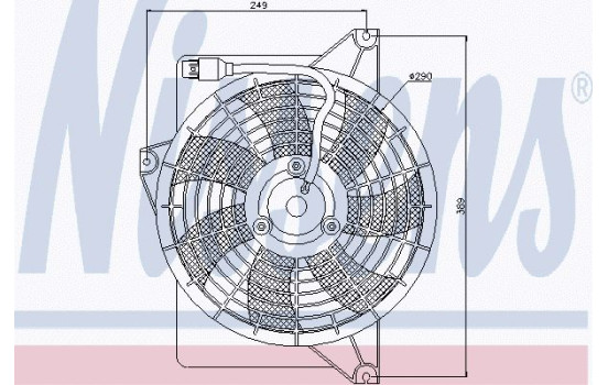 Ventilateur, condenseur de climatisation
