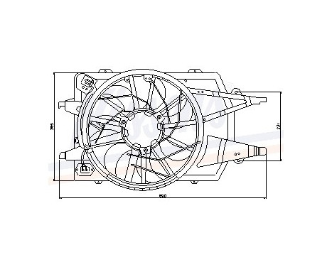 Ventilateur, refroidissement du moteur