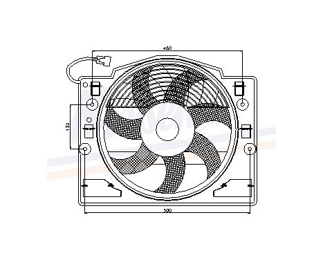 Ventilateur, refroidissement du moteur