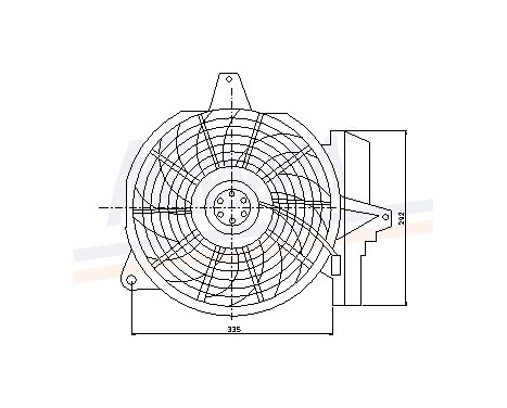 Ventilateur, refroidissement du moteur