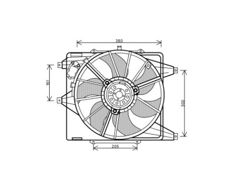 Ventilateur, refroidissement du moteur 4339746 International Radiators