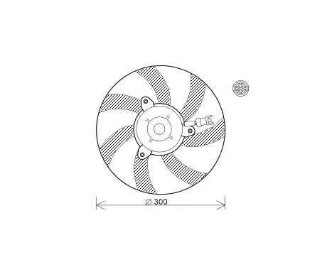 Ventilateur, refroidissement du moteur 4913744 International Radiators, Image 2