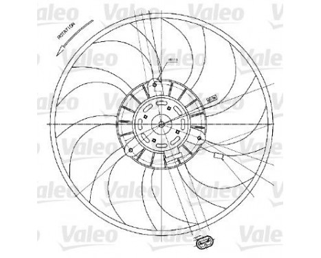 Ventilateur, refroidissement du moteur 698424 Valeo, Image 3