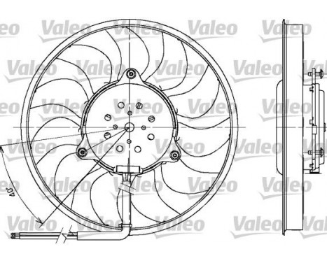 Ventilateur, refroidissement du moteur 698612 Valeo, Image 2
