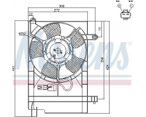 Ventilateur, refroidissement du moteur 85062 Nissens, Image 7