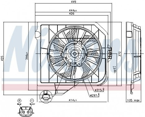 Ventilateur, refroidissement du moteur 85091 Nissens, Image 7