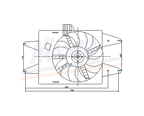 Ventilateur, refroidissement du moteur 85126 Nissens, Image 6