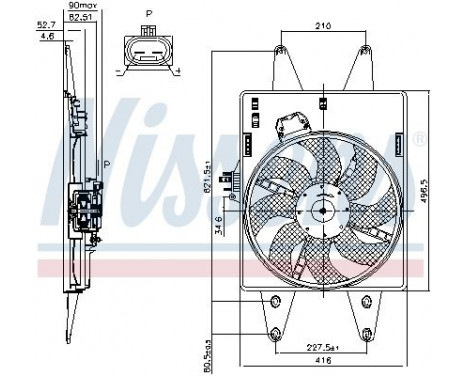 Ventilateur, refroidissement du moteur 85126 Nissens, Image 7