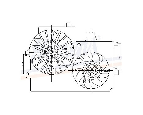 Ventilateur, refroidissement du moteur 85201 Nissens