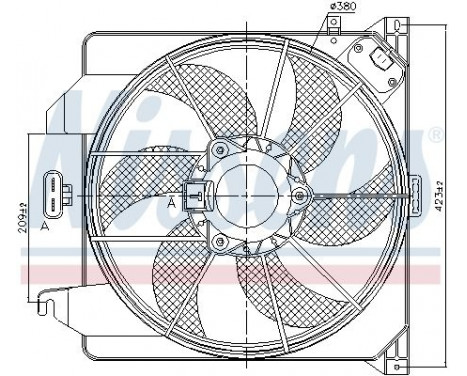 Ventilateur, refroidissement du moteur 85261 Nissens, Image 7