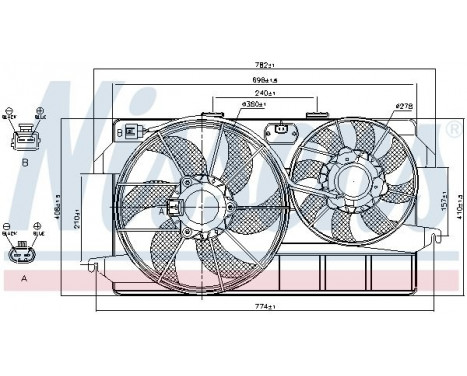 Ventilateur, refroidissement du moteur 85263 Nissens, Image 8