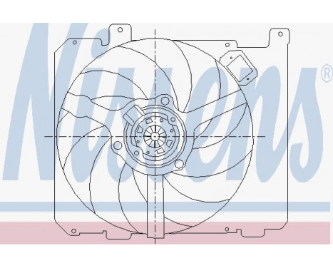 Ventilateur, refroidissement du moteur 85377 Nissens, Image 2