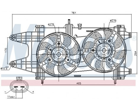 Ventilateur, refroidissement du moteur 85481 Nissens, Image 7