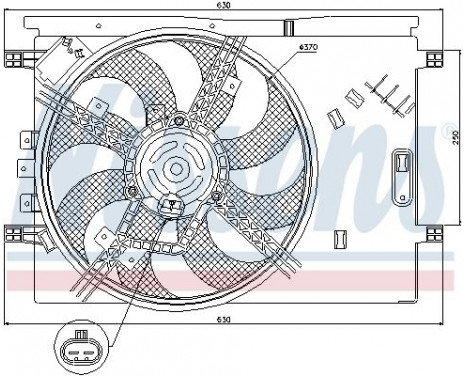 Ventilateur, refroidissement du moteur 85564 Nissens, Image 6