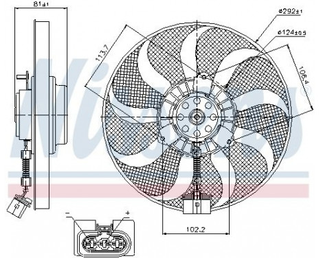Ventilateur, refroidissement du moteur 85715 Nissens, Image 6