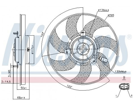 Ventilateur, refroidissement du moteur 85733 Nissens, Image 6