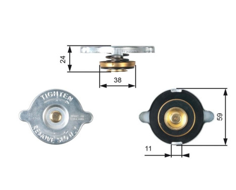 Bouchon de radiateur RC107 Gates