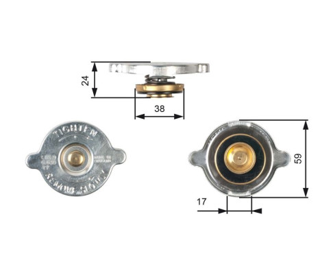 Bouchon de radiateur RC109 Gates
