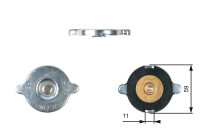 Bouchon de radiateur RC117 Gates