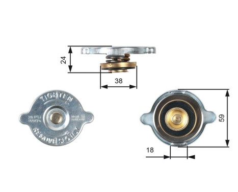 Bouchon de radiateur RC125 Gates