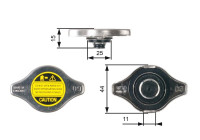 Bouchon de radiateur RC127 Gates