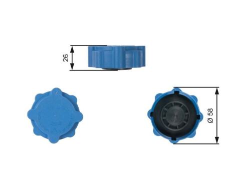 Bouchon, réservoir de liquide de refroidissement RC214 Gates