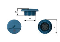 Bouchon, réservoir de liquide de refroidissement RC234 Gates