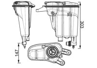 Vase d'expansion, liquide de refroidissement