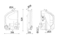 Vase d'expansion, liquide de refroidissement BEHR