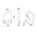 Vase d'expansion, liquide de refroidissement BEHR