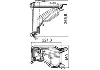Vase d'expansion, liquide de refroidissement BEHR