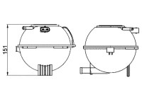 Vase d'expansion, liquide de refroidissement BEHR