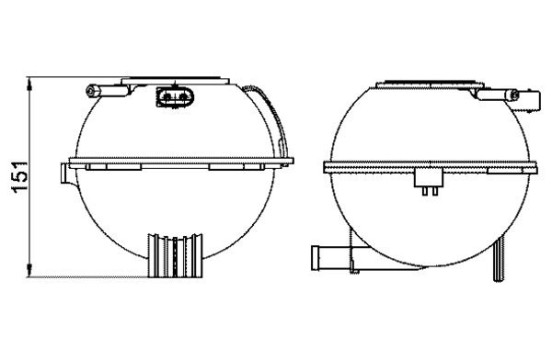 Vase d'expansion, liquide de refroidissement BEHR