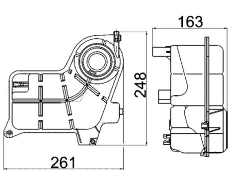 Vase d'expansion, liquide de refroidissement BEHR