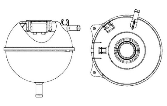 Vase d'expansion, liquide de refroidissement BEHR