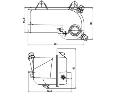 Vase d'expansion, liquide de refroidissement BEHR