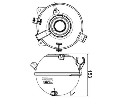 Vase d'expansion, liquide de refroidissement BEHR