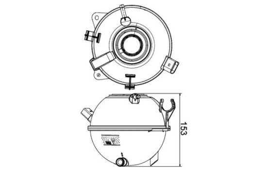 Vase d'expansion, liquide de refroidissement BEHR