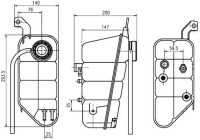 Vase d'expansion, liquide de refroidissement BEHR