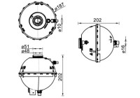 Vase d'expansion, liquide de refroidissement BEHR