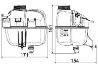 Vase d'expansion, liquide de refroidissement BEHR
