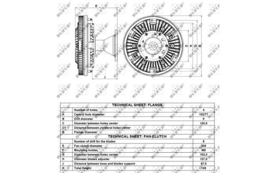 Embrayage, ventilateur de radiateur 49102 NRF, Image 4